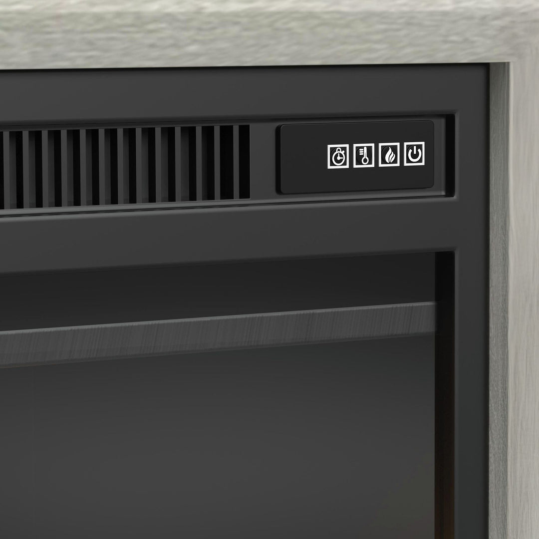 Westland - TV Console With Fireplace Insert - Almond