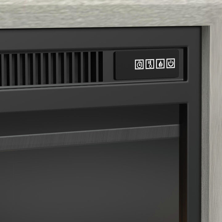 Westland - TV Console With Fireplace Insert - Almond