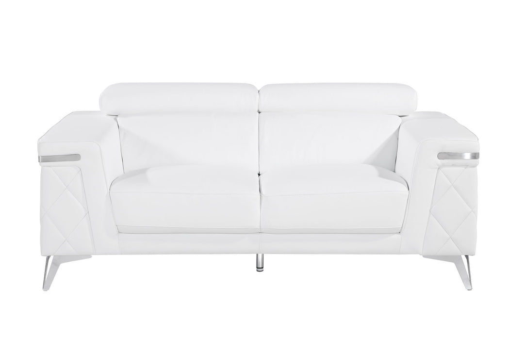 1140 - Top Grain Italian Leather Loveseat