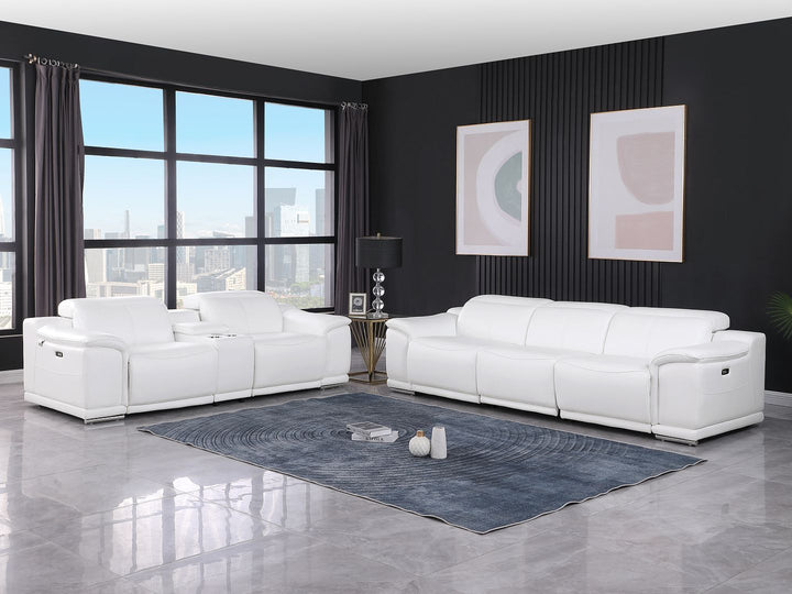 9762 - 6-Piece Modular Power Reclining Sofa And Console Loveseat Set With 5 Power Recliners In