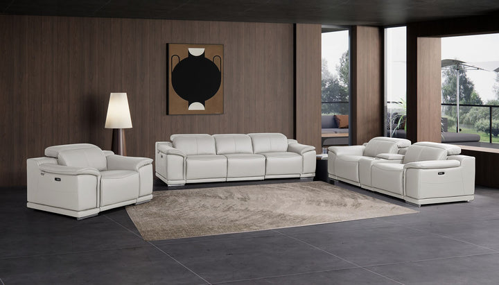 9762 - 7-Piece Modular Power Reclining Sofa, Loveseat And Chair Set With 5 Power Recliners In