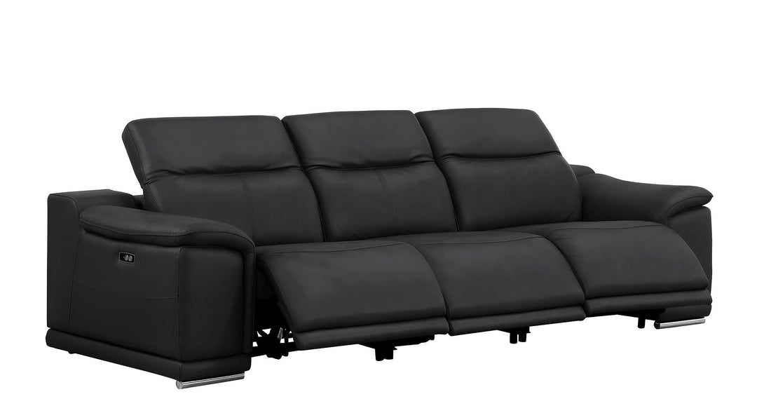 2679 - Genuine Leather Reclining Set (Sofa And Loveseat With 5 Power Recliners)