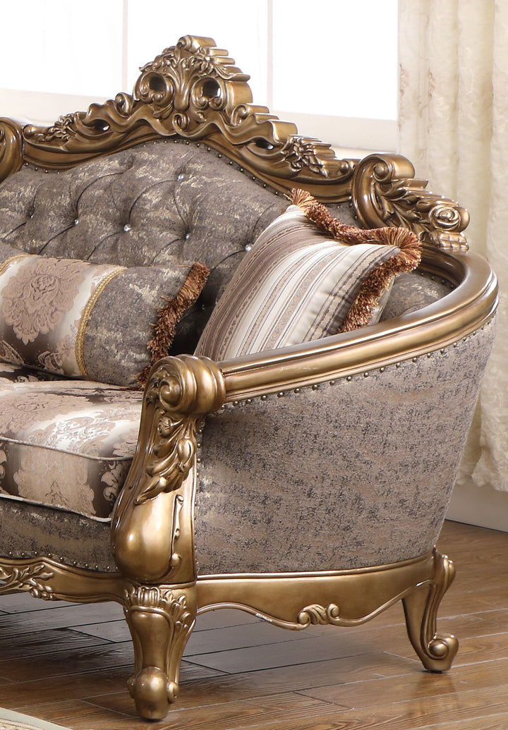 Amelia - Loveseat - Gold