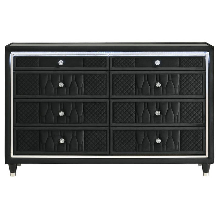 Lorient - 8-Drawer LED Bedroom Dresser Cabinet