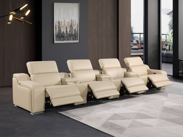 1116 - 7-Piece Modular Power Reclining Sofa In With 4 Power Recliners &amp; Power Headrests