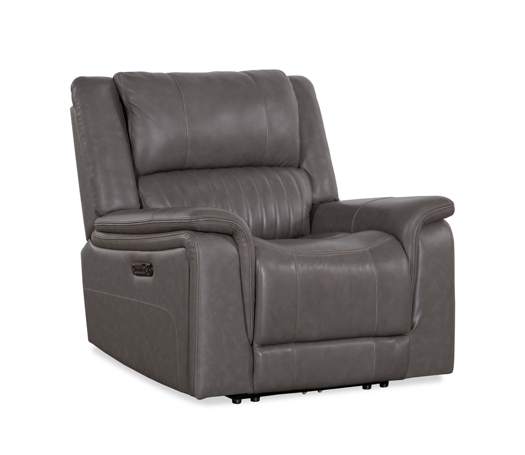Palmer - Top Grain Italian Leather Chair Recliner P2 - Elliington Grey