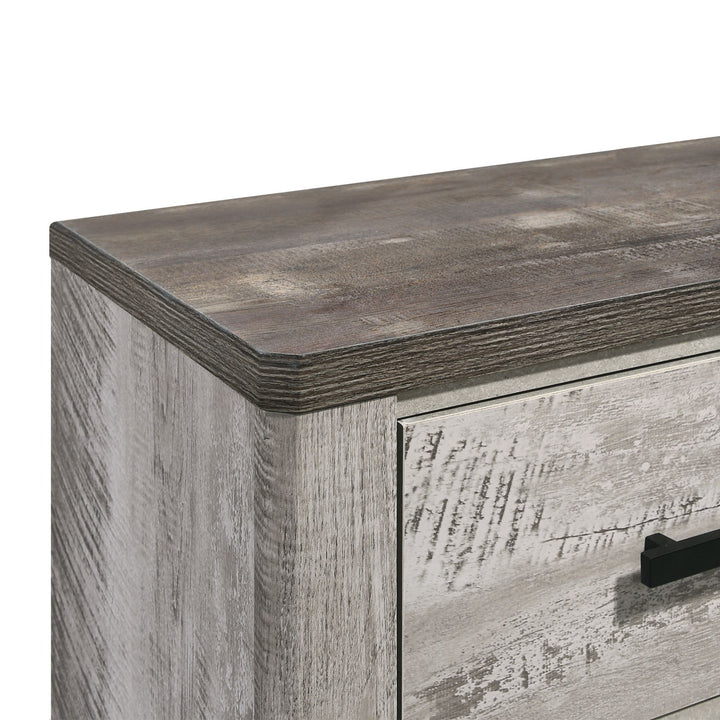 Millers Cove - 2-Drawer Nightstand - Distressed Gray