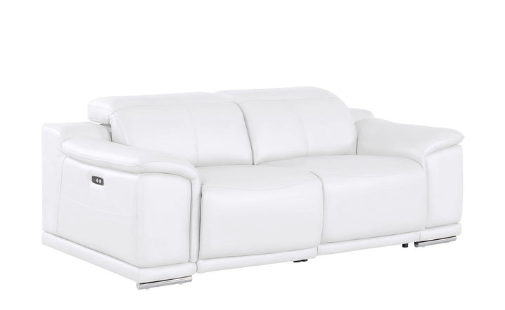 2679 - Genuine Leather Loveseat With Dual Power Recliners