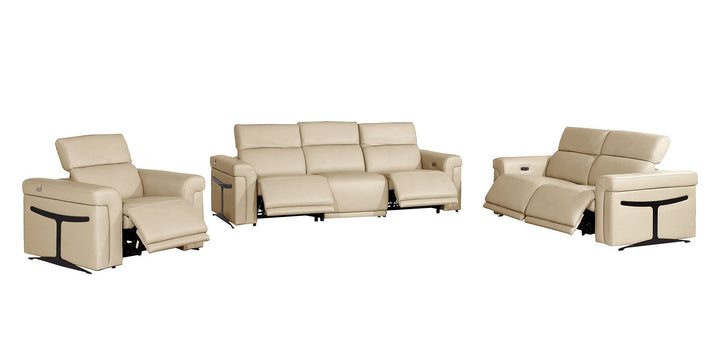 1126 - 6-Piece Modular Power Reclining Sofa, Loveseat &amp; Chair Set In With 5 Power Recliners &amp; Power Headrests