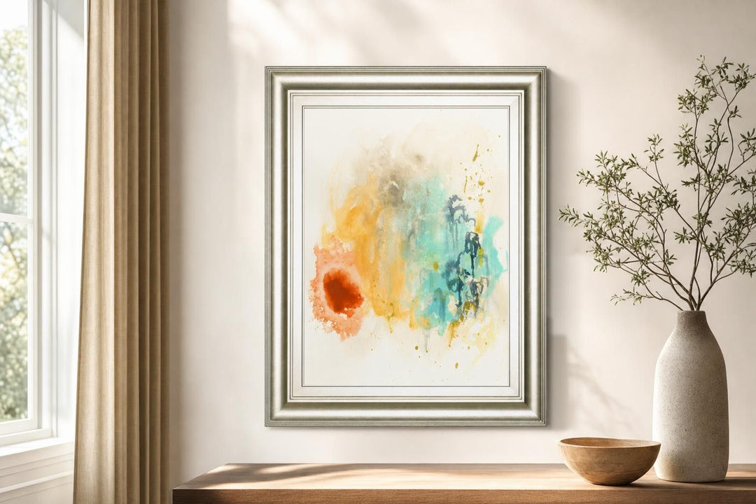 22x26 Magnetic Shift IV By June Erica Vess - Yellow