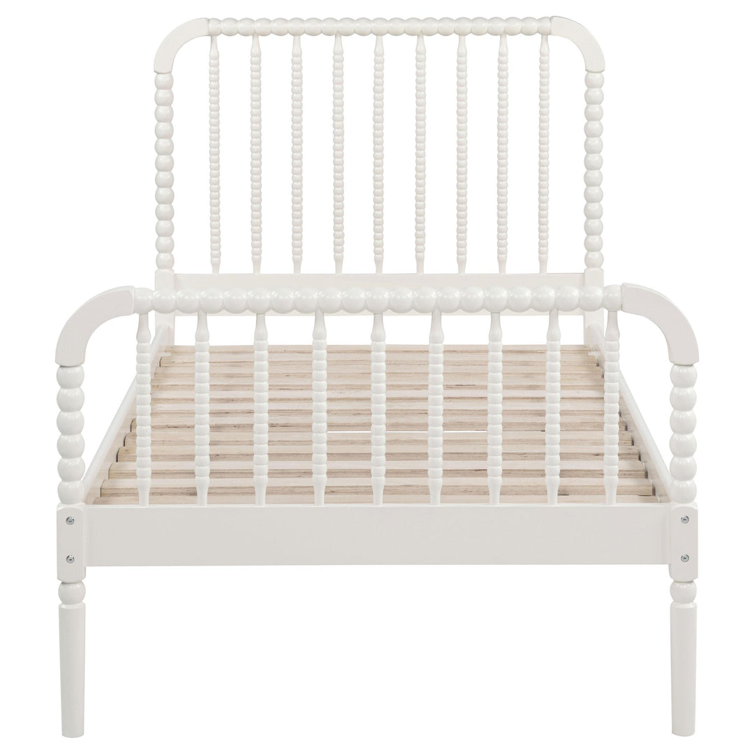 Jones Wood Twin Open Frame Bed White