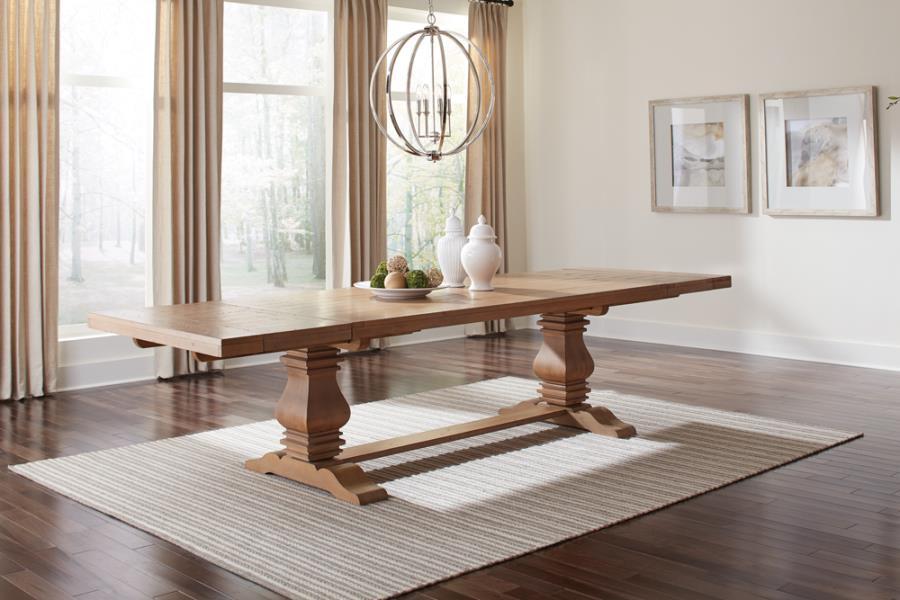 Florence - Extension Dining Table - Rustic Honey