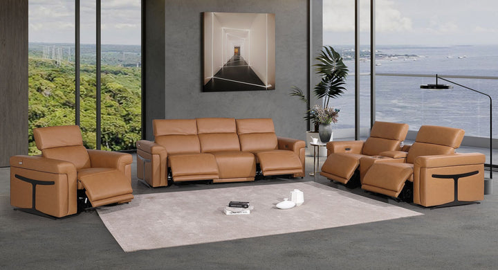 1126 - 7-Piece Modular Power Reclining Sofa, Loveseat &amp; Chair Set In With 5 Power Recliners &amp; Power Headrests