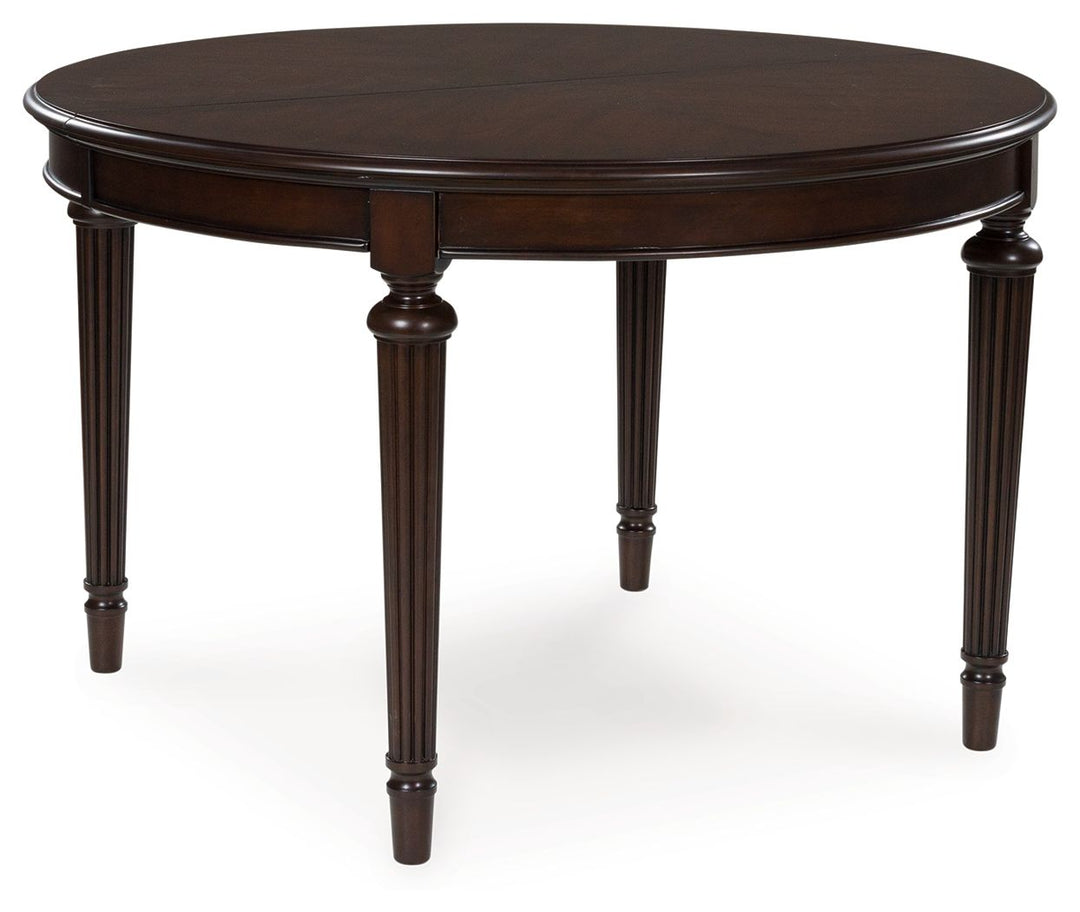Lavinton - 8 Pc. - Dining Room Extension Table, 6 Side Chairs, Server - Brown