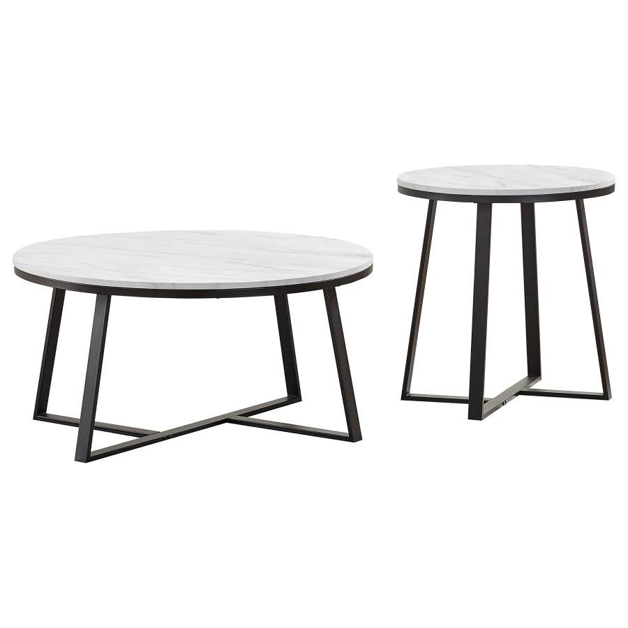 Hugo - Faux Marble Coffee Table Set