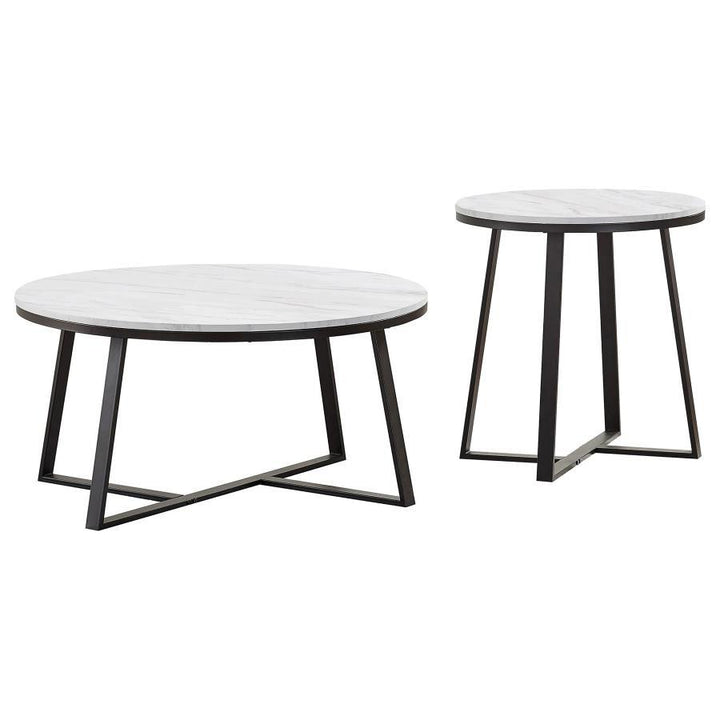 Hugo - Faux Marble Coffee Table Set