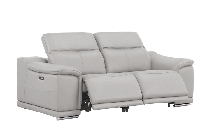 2679 - Genuine Leather Loveseat With Dual Power Recliners