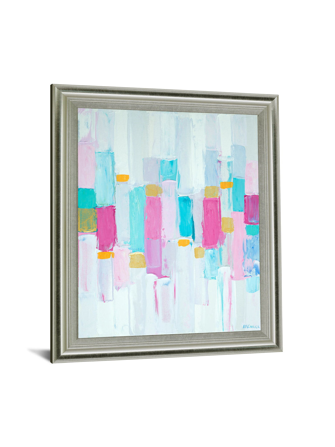 Pastel Block Chorus - 28" x 34" Framed Wall Art