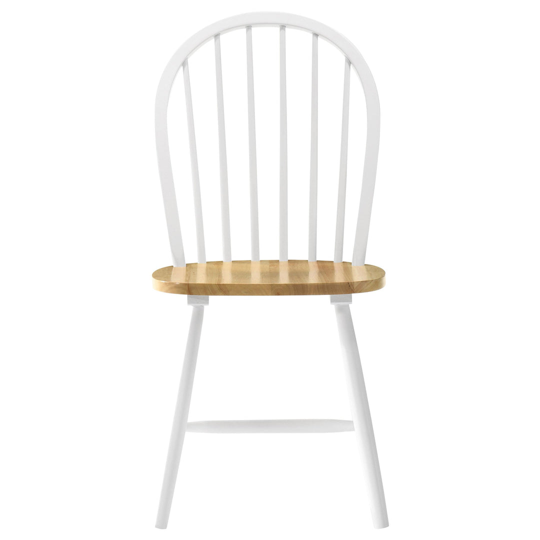 Allison 5-piece Round Drop Leaf Dining Table Set White