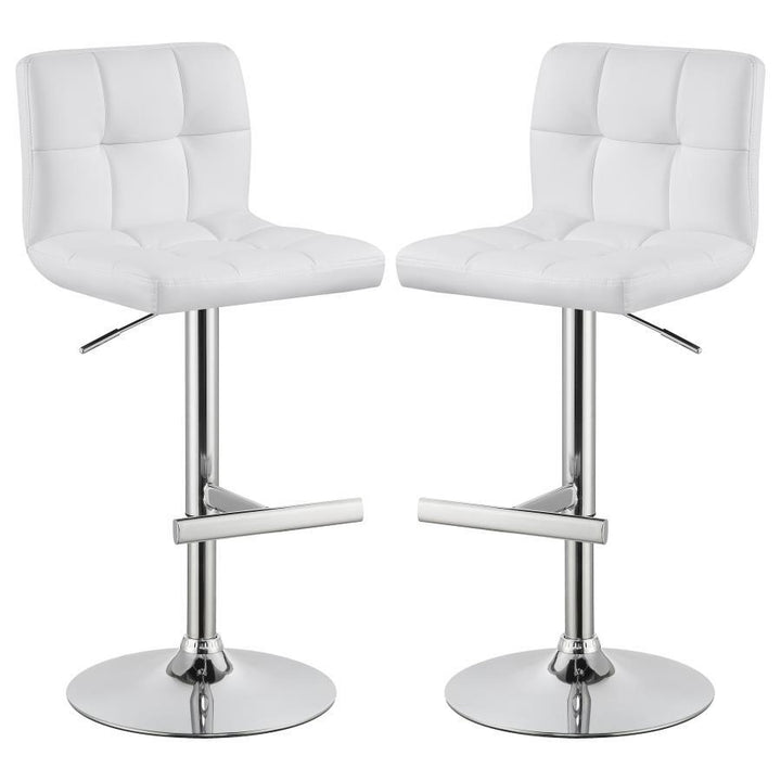 Lenny - Upholstered Adjustable Bar Stool (Set of 2)