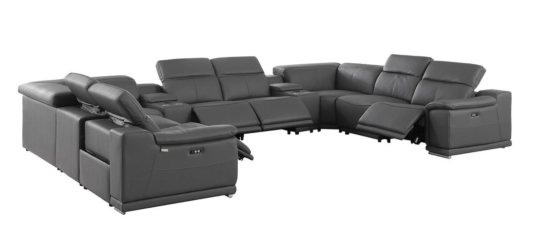 9762 - 10-Piece U-Shaped Sectional Sofa With 4 Power Recliners
