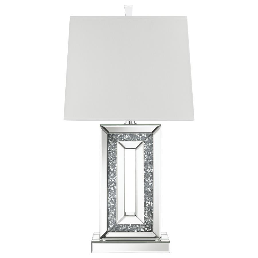 Ayelet - Tapered Shade Mirrored Table Lamp - Silver