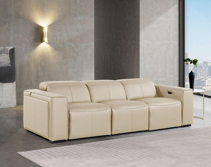 1224 - 3-Piece Modular Power Reclining Sofa In With 3 Power Recliners & Power Headrests