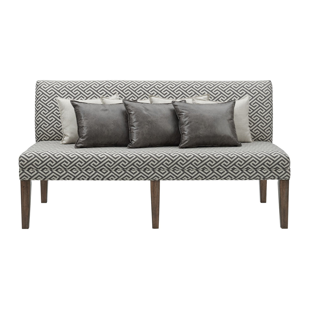 Gramercy - Upholstered Dining Settee - Dark Brown