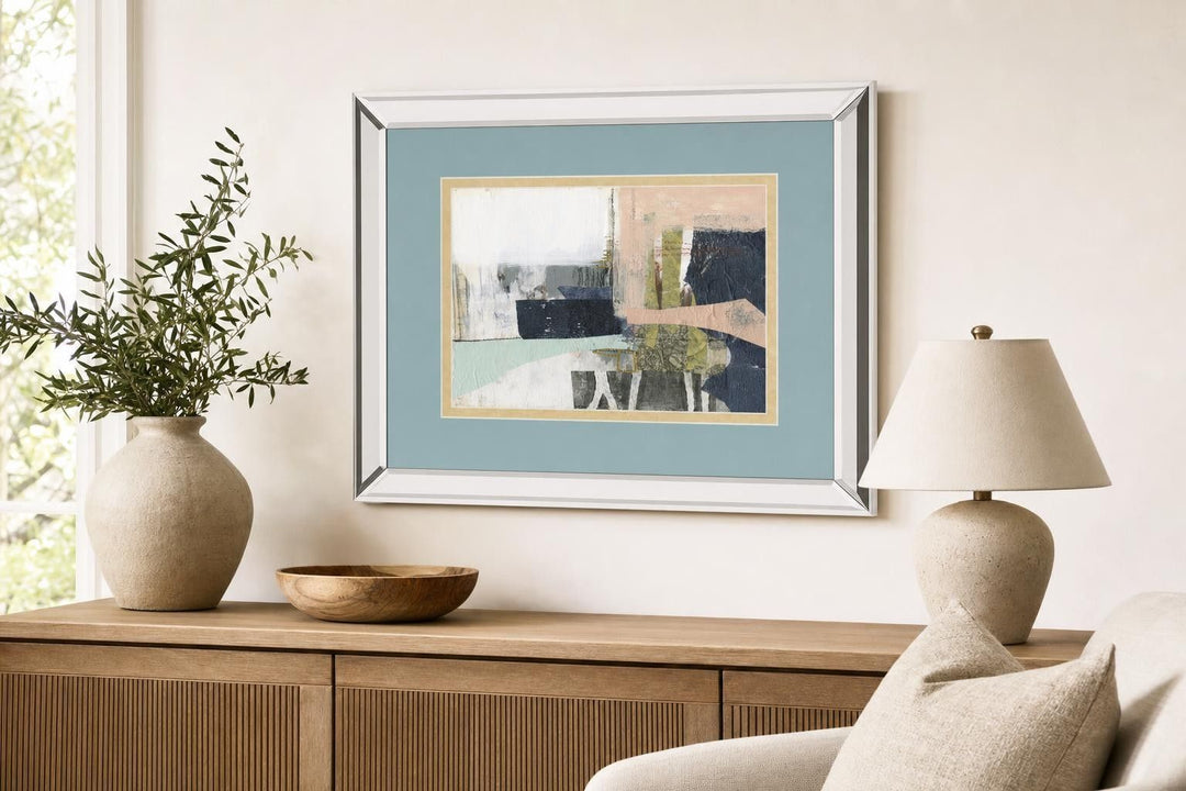 Pieces II By Jennifer Goldberger - Light Blue