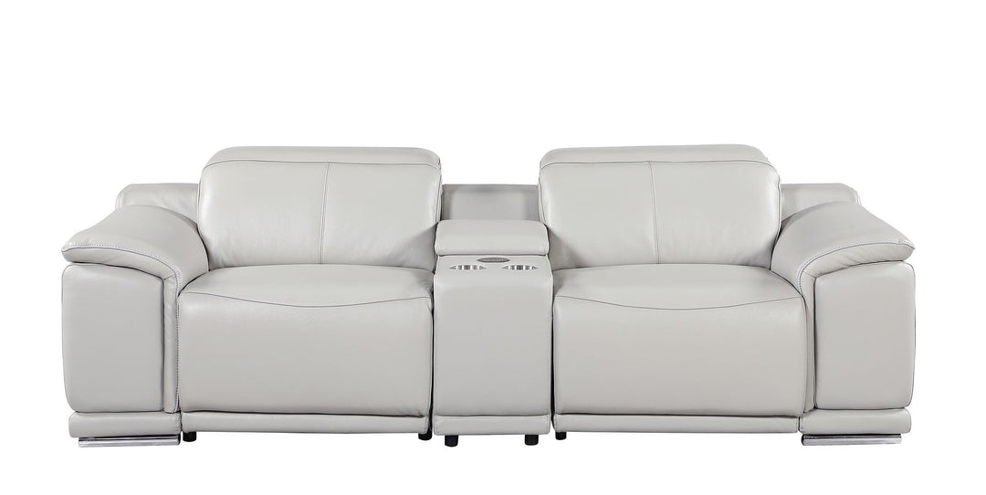 9762 - 3-Piece Modular Power Reclining Console Loveseat With 2 Power Recliners In