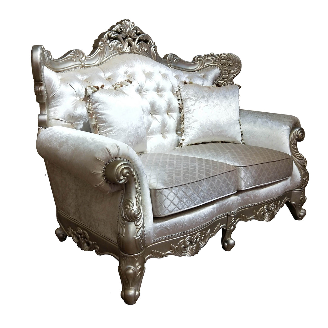 Emily - Loveseat - Silver