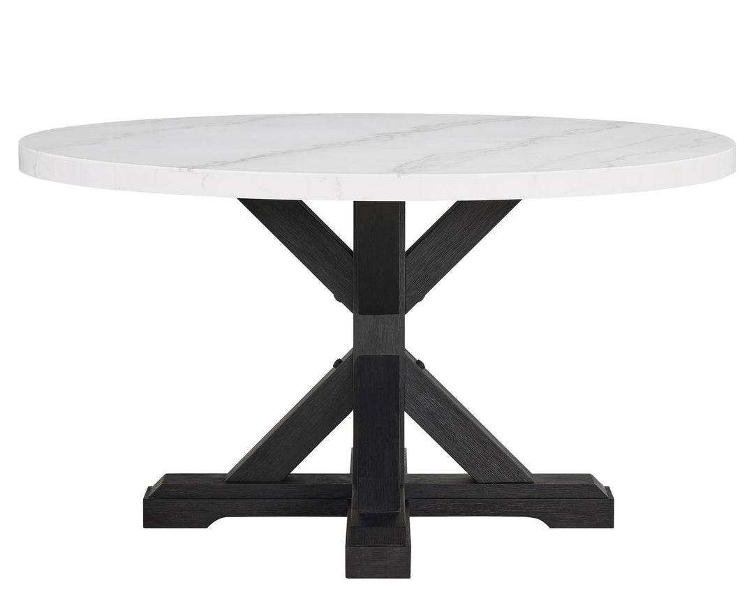 Varley - 5 Piece Dining Room Set - White / Gray