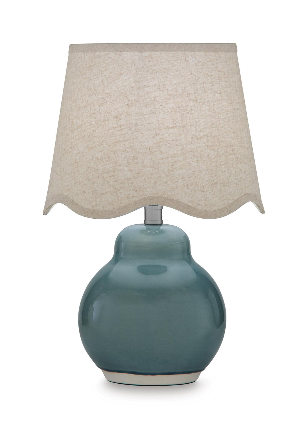 Byronburg - Ceramic Table Lamp - Blue / Beige