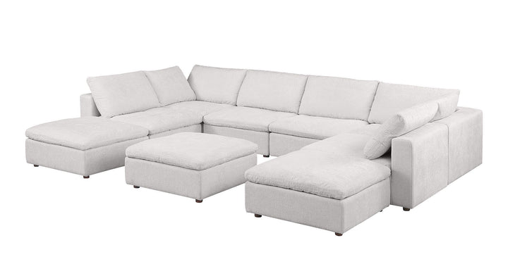 1100 - Top-Grain Italian Leather 9-Piece Sectional With Chaise