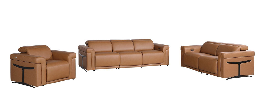 1126 - 6-Piece Modular Power Reclining Sofa, Loveseat &amp; Chair Set In With 5 Power Recliners &amp; Power Headrests