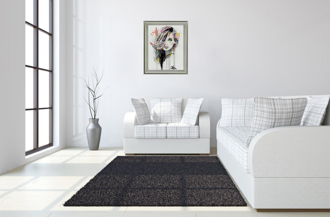 Chromatic Muse - 28" x 34" Framed Wall Art