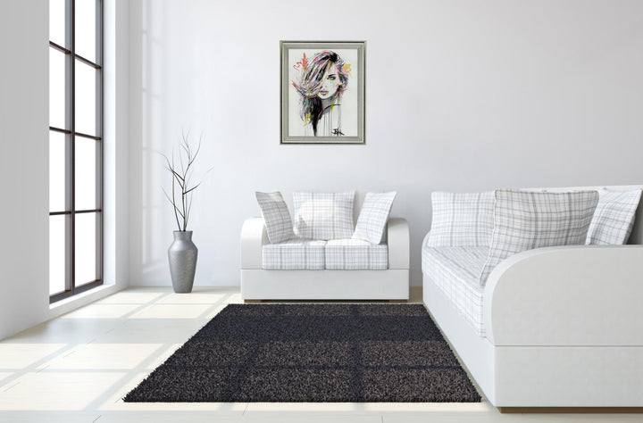 Chromatic Muse - 28" x 34" Framed Wall Art