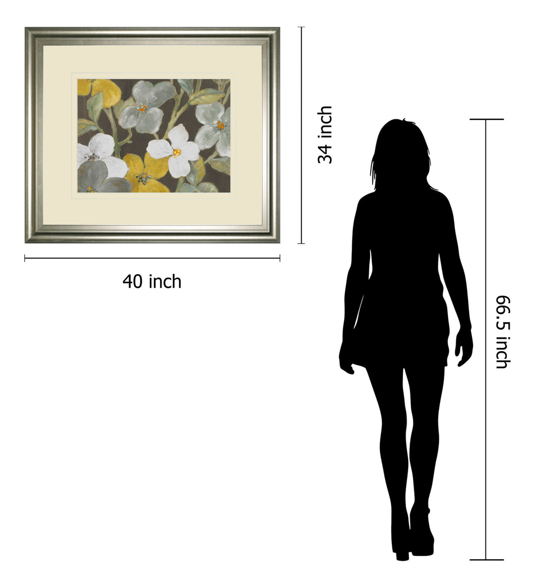 Garden Party In 1 By Lanie Loreth - Framed Print Wall Art - Beige