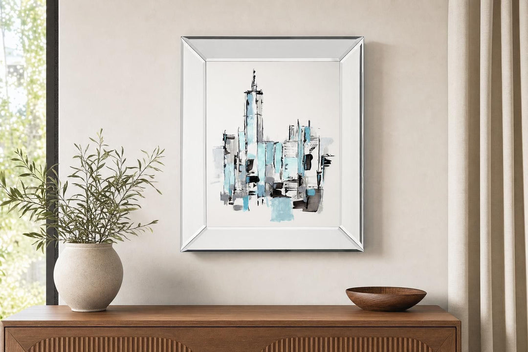 Blue City II By Ethan Harper - Light Blue