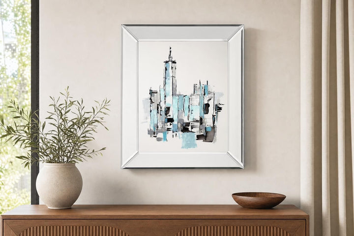 Blue City II By Ethan Harper - Light Blue