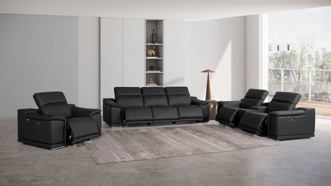 9762 - 7-Piece Modular Power Reclining Sofa, Loveseat And Chair Set With 6 Power Recliners In