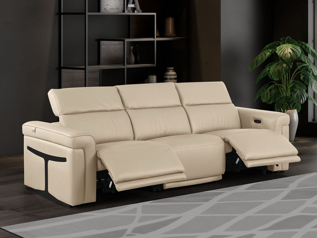 1126 - 3-Piece Modular Power Reclining Sofa In With 2 Power Recliners &amp; Power Headrests