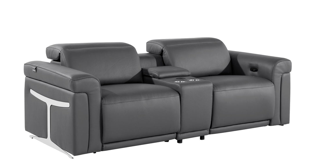 1126 - 3-Piece Modular Power Reclining Loveseat In With 2 Power Recliners &amp; Power Headrests