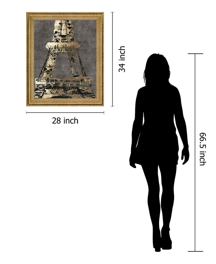 Gilded Tower - 28" x 34" Framed Wall Art