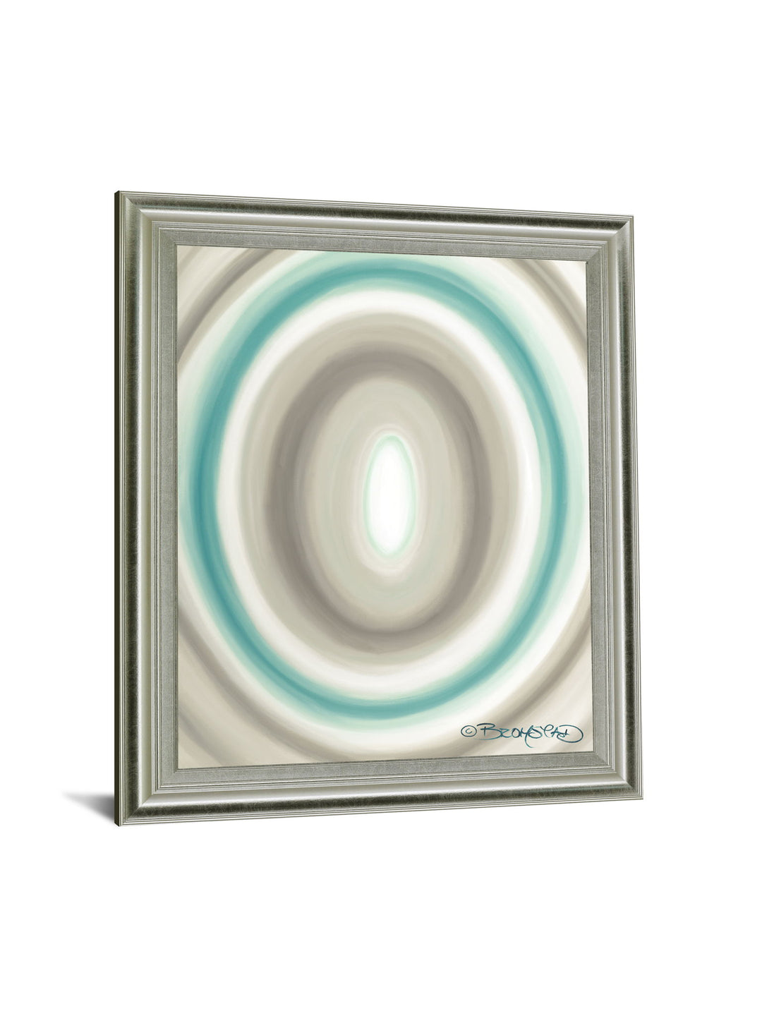 Aqua Ripple - 28" x 34" Framed Wall Art