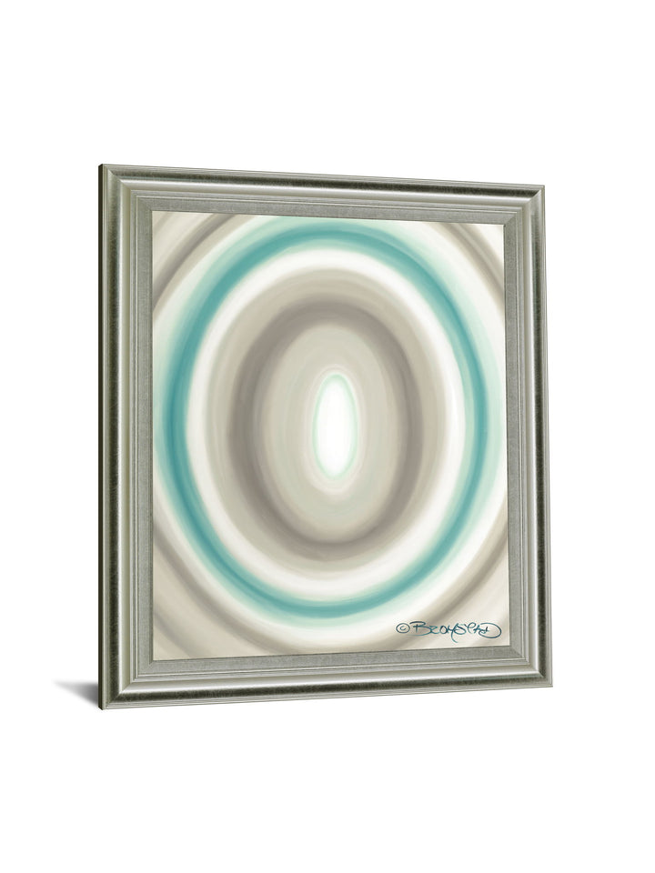 Aqua Ripple - 28" x 34" Framed Wall Art