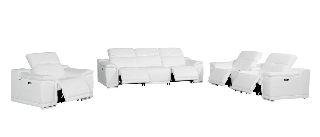 9762 - 7-Piece Modular Power Reclining Sofa, Loveseat And Chair Set With 5 Power Recliners In