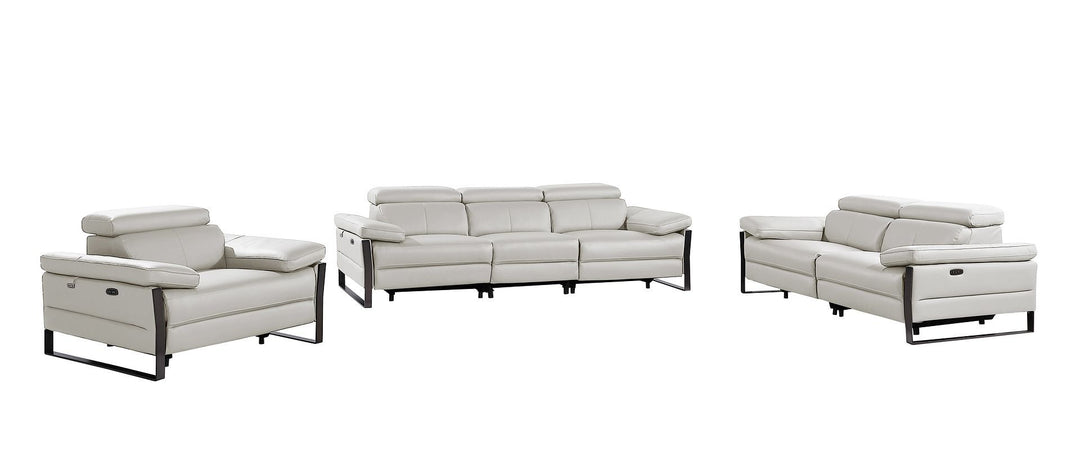 1246 - Modular Power Dual Reclining Sofa, Loveseat, And Chair Set With Power Headrests