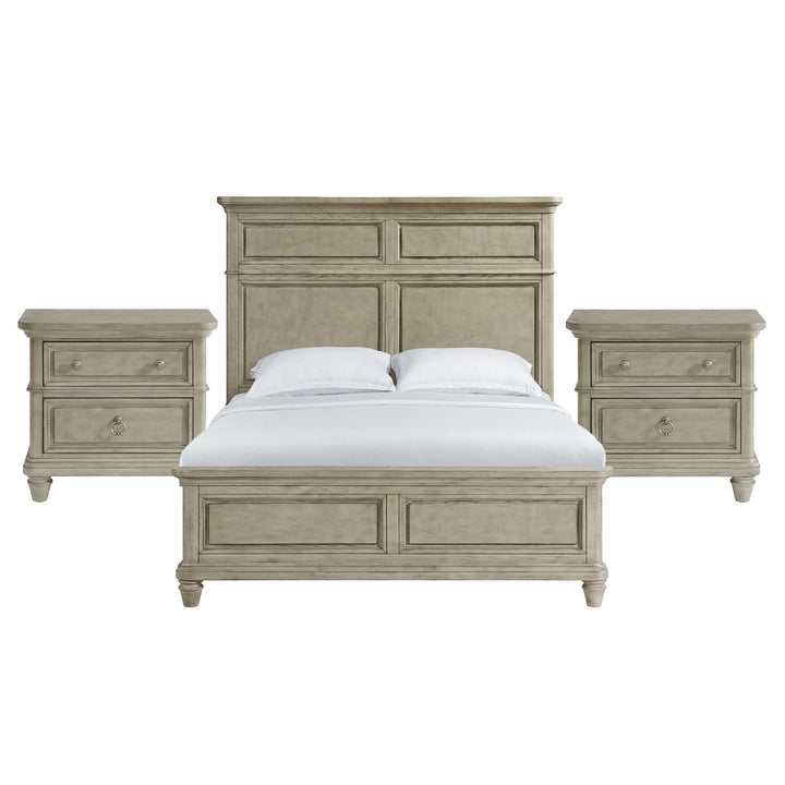 Whit-Ash - Panel Bedroom Set