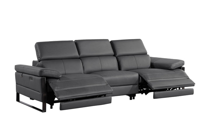 1246 - Modular Power Dual Reclining Sofa, Console Loveseat, And Chair Set With Power Headrests